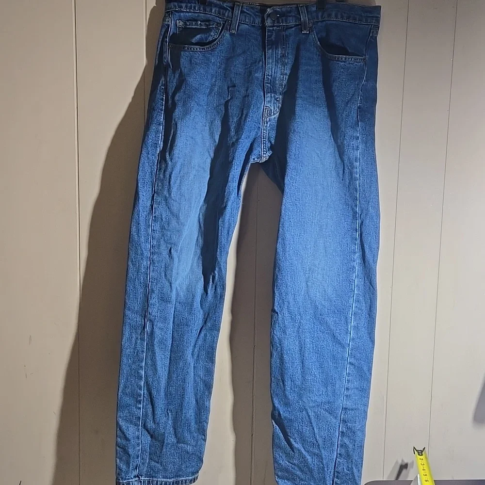 Levi's 505 Men's Relaxed Jeans Medium Wash Blue 36X32